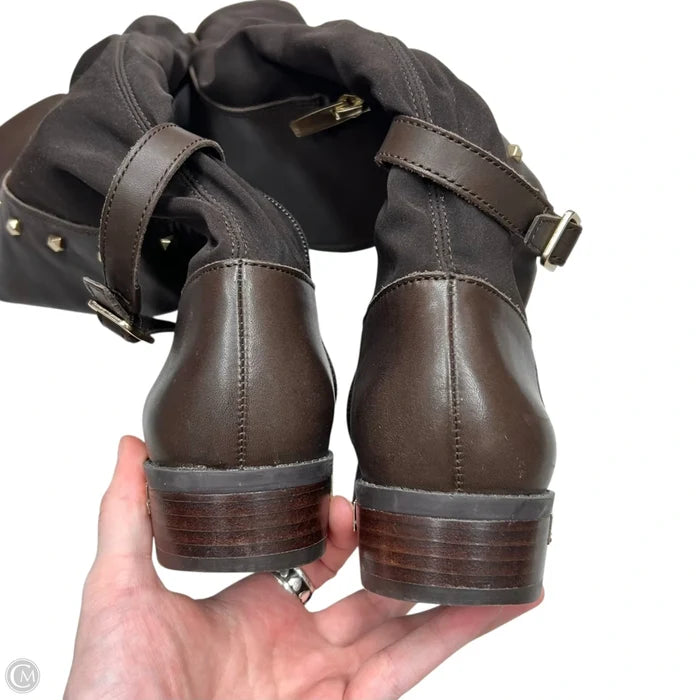 Boots Leather By Vince Camuto In Brown, Size: 6.5