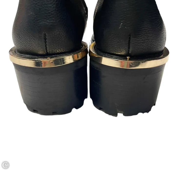 Boots Mid-calf Flats By Vince Camuto In Black & Gold, Size: 8