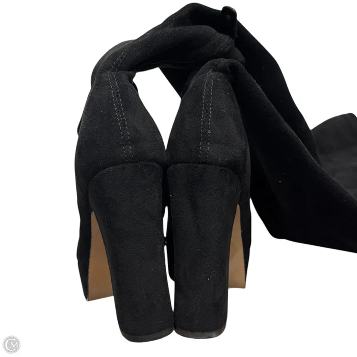 Boots Over-the-knee Heels By Avec Les Filles In Black, Size: 6.5