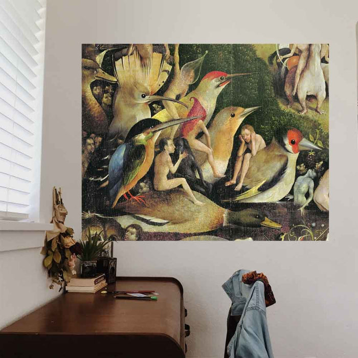 38x48 Garden of Earthly Delights Decal Installed by Desk