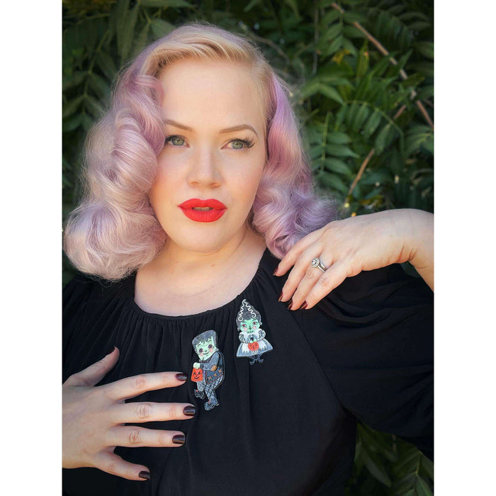 Bride of Frankenstomp Brooch by Lipstick & Chrome x Johanna Parker