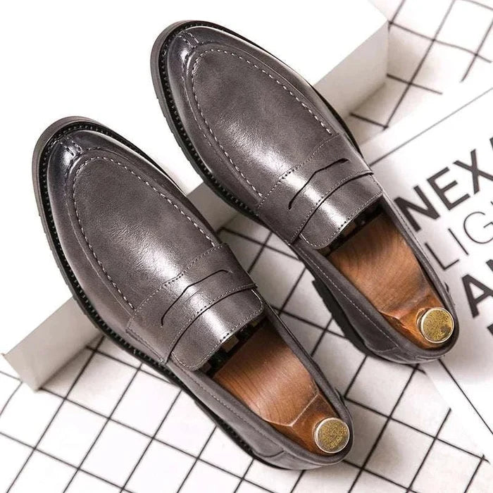 British casual loafers - AntoniosClothing - Dark grey