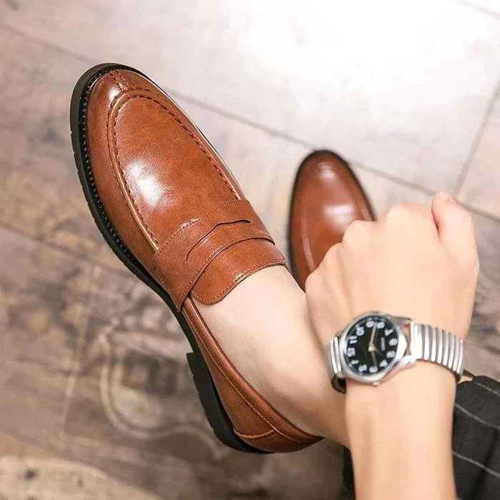 British casual loafers - AntoniosClothing - Dark grey