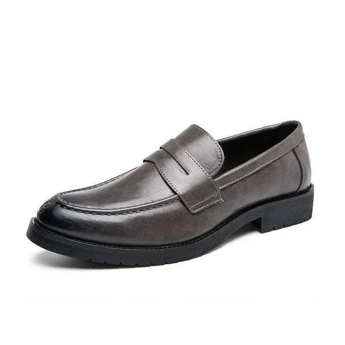 British casual loafers - AntoniosClothing - Dark grey