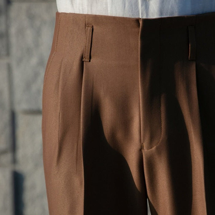 British Gentleman Trousers - AntoniosClothing - Khaki