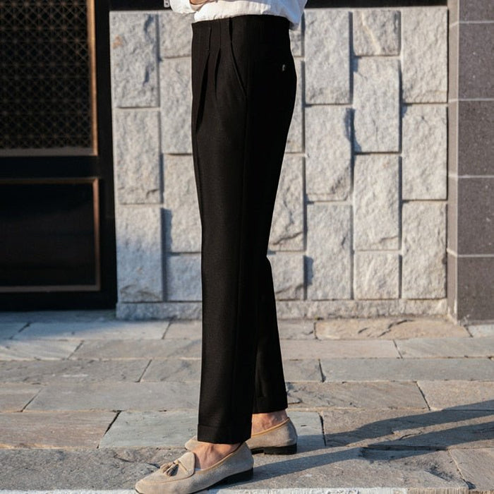 British Gentleman Trousers - AntoniosClothing - Black