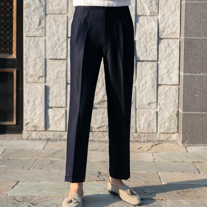 British Gentleman Trousers - AntoniosClothing - Blue