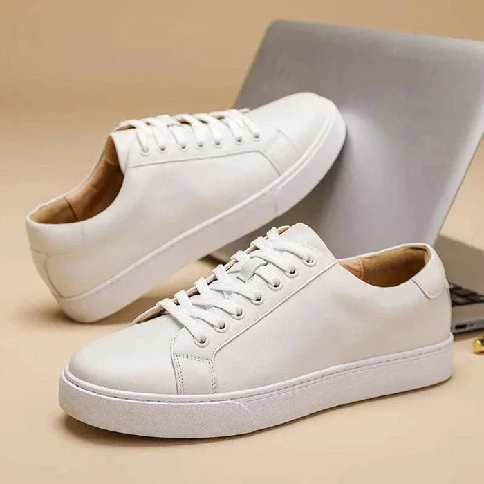 British genuine leather shoes - AntoniosClothing - Brown