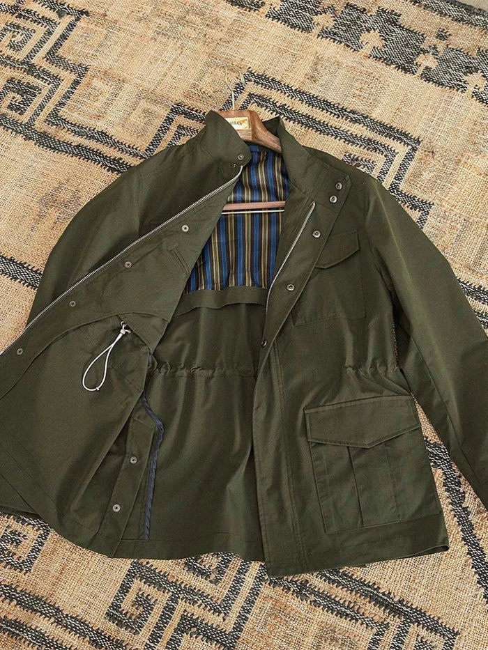 British old money jacket - AntoniosClothing - Army green