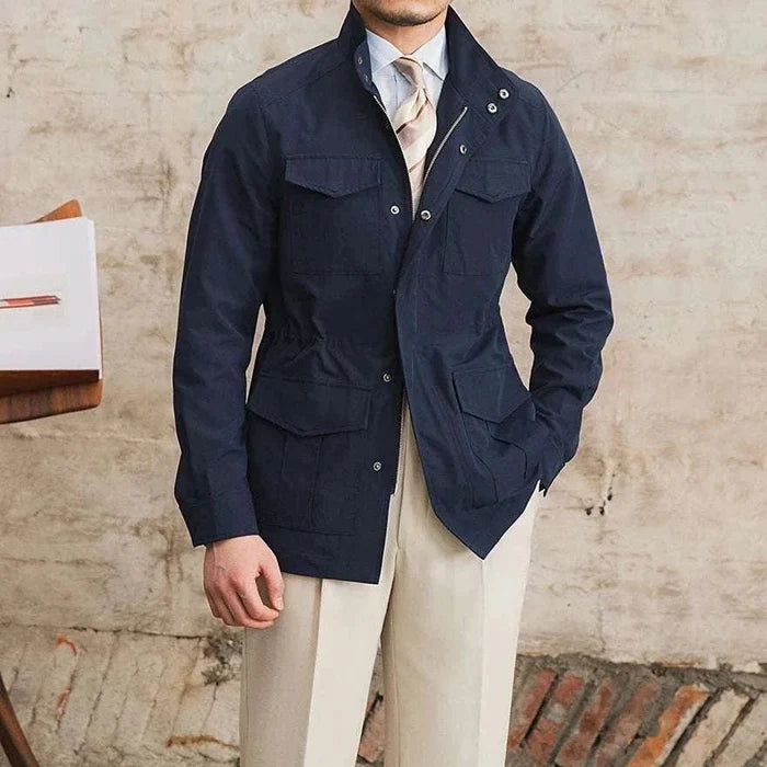 British old money jacket - AntoniosClothing - Navy blue