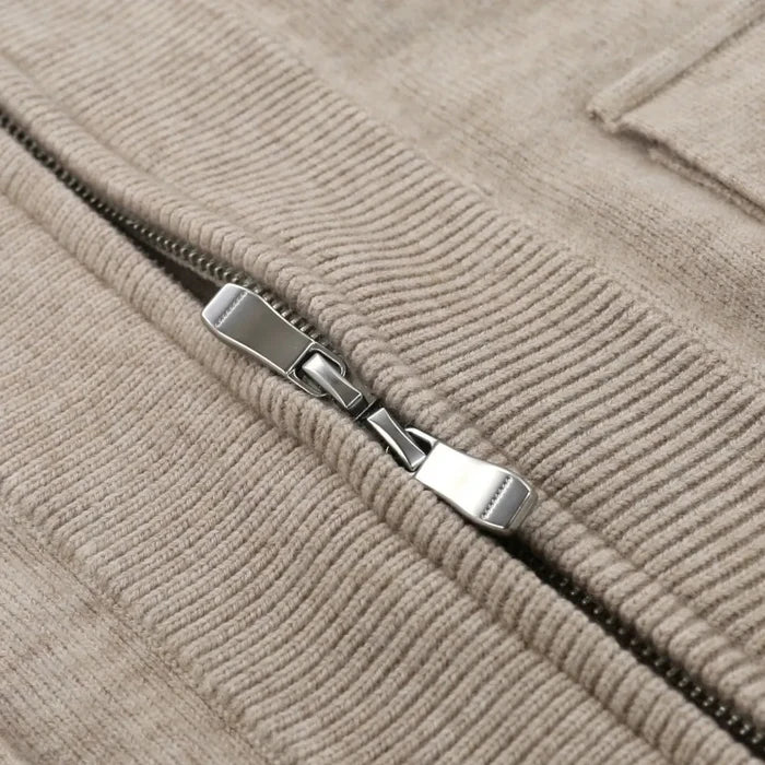 British pullover old money cardigan - AntoniosClothing - Apricot