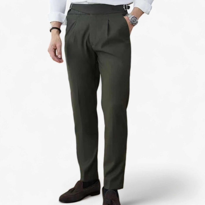 British suit elegant pants - AntoniosClothing - Black