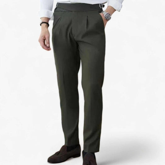 British suit elegant pants - AntoniosClothing - Black