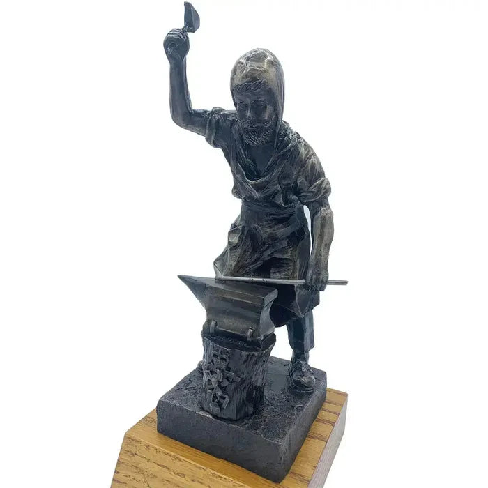 Bronze Resin St Eligius Blacksmith Statue - John Bull Clothing  from  John Bull Clothing