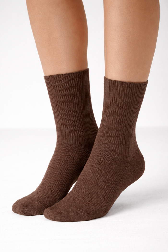Brown long socks