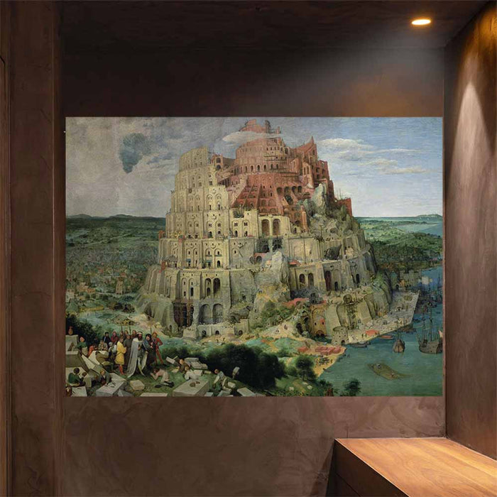 44.5x60 Tower of Babel Decal Installed on Wall