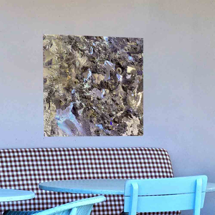 24x24 inch Chile Satellite Decal Installed in Diner