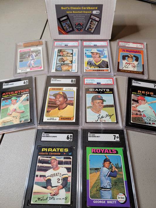 Burl's Classic Cardboard ~ 1970s Topps Baseball Set Break Repack