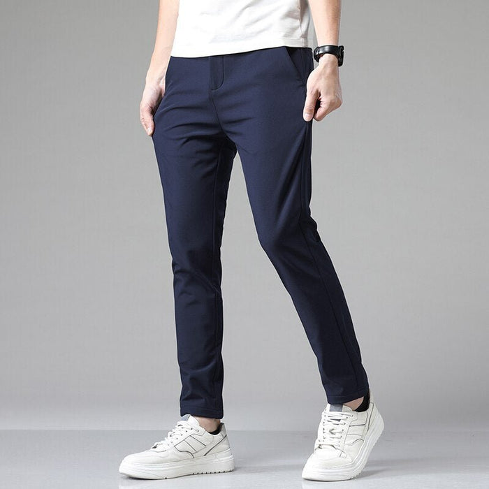 Business Casual Pants Stretch Fit - AntoniosClothing - Black