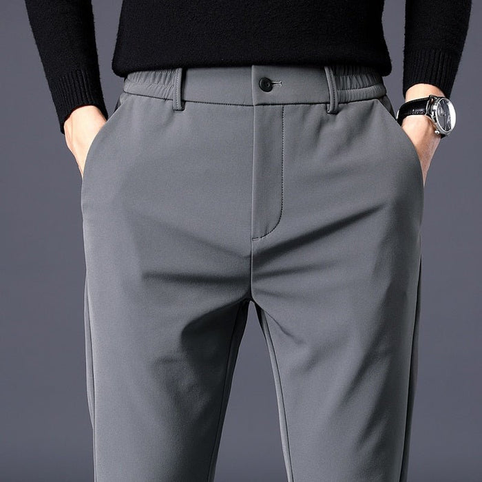 Business Casual Pants Stretch Fit - AntoniosClothing - Gray