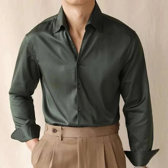 Business casual premium shirt - AntoniosClothing - Green