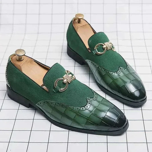 Business elegant shoes - AntoniosClothing - Green