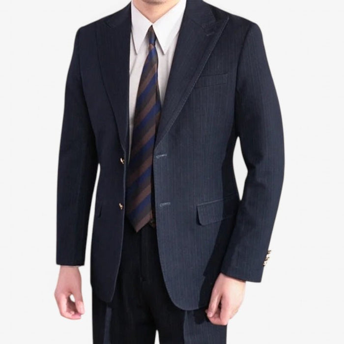 Business office italian suit - AntoniosClothing - Navy blue suit