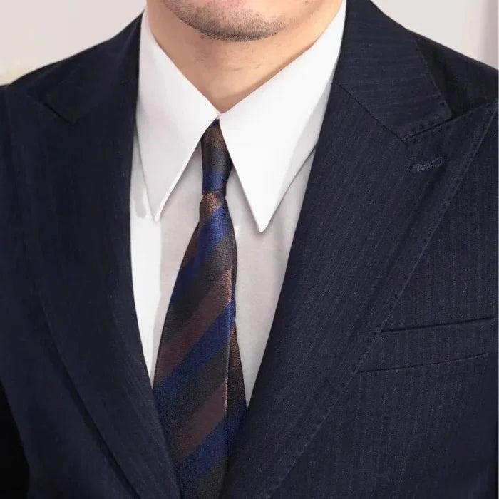 Business office italian suit - AntoniosClothing - Navy blue suit