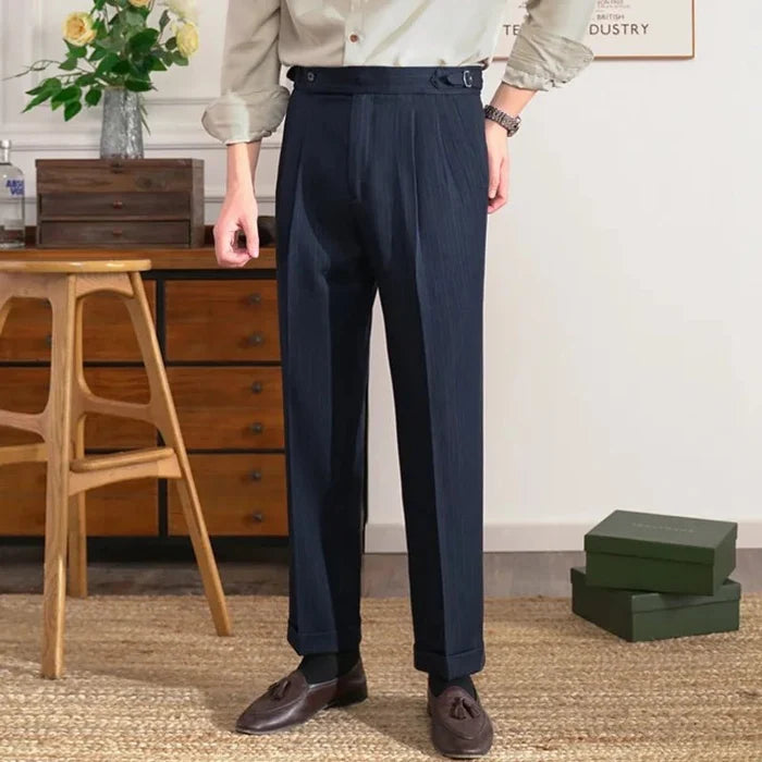 Business office italian suit - AntoniosClothing - Navy blue suit
