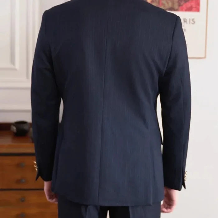 Business office italian suit - AntoniosClothing - Navy blue suit