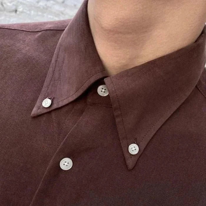 Business outfit style long sleeve shirt - AntoniosClothing - White