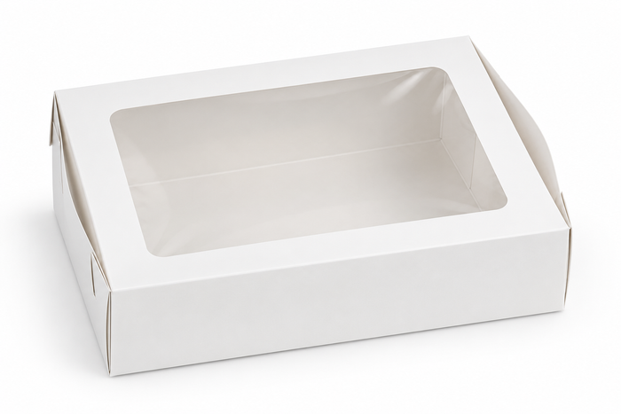 Cake box with window