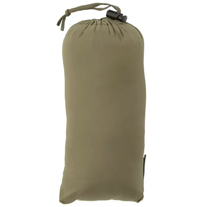 Olive green Carinthia travel pillow in drawstring storage bag, lightweight and portable for camping and outdoor use, SKU: JB1629-OG  from  John Bull Clothing