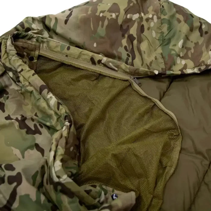 Carinthia Tropen Summer Sleeping Bag Multicam with Mosi Net for camping and hiking  from  John Bull Clothing
