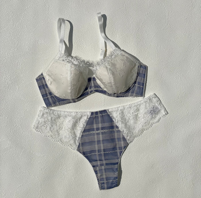 Caron 3/4 Cup Underwire Bra | Blue