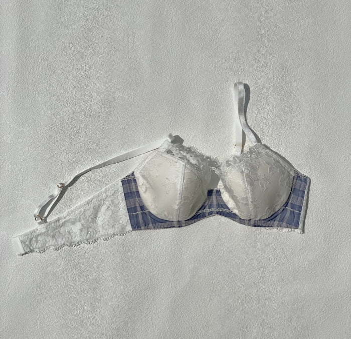 Caron 3/4 Cup Underwire Bra | Blue