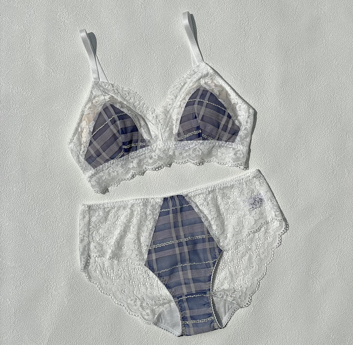 Caron Triangle Bralette | Blue