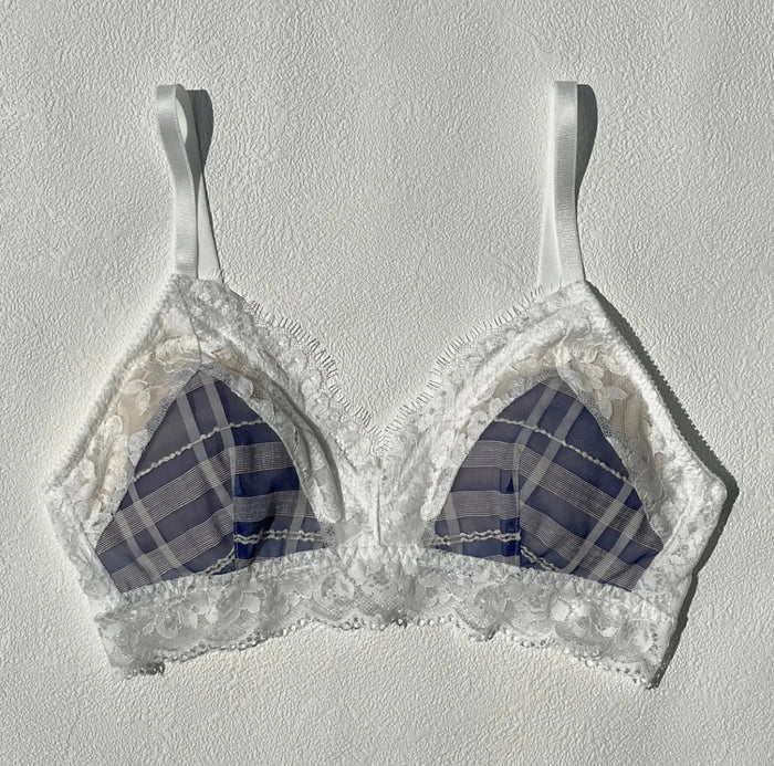 Caron Triangle Bralette | Blue