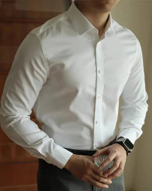 Casual office italian shirt - AntoniosClothing - Light blue