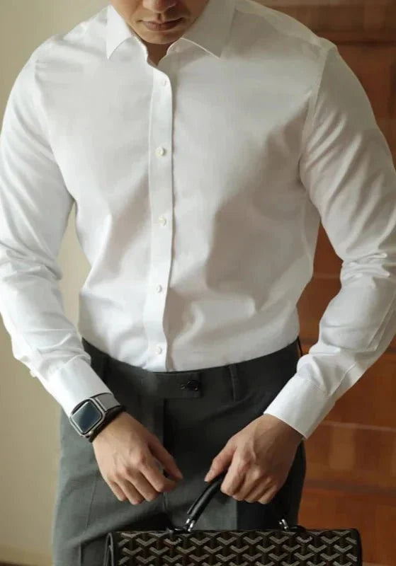 Casual office italian shirt - AntoniosClothing - Light blue