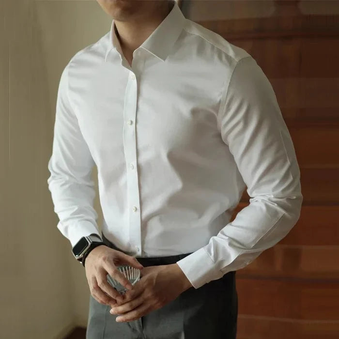 Casual office italian shirt - AntoniosClothing - Light blue