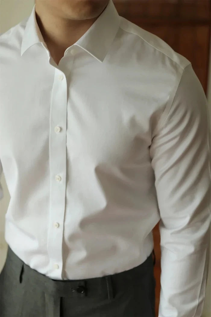 Casual office italian shirt - AntoniosClothing - Light blue