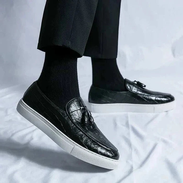 Casual slip-on loafers - AntoniosClothing - Black