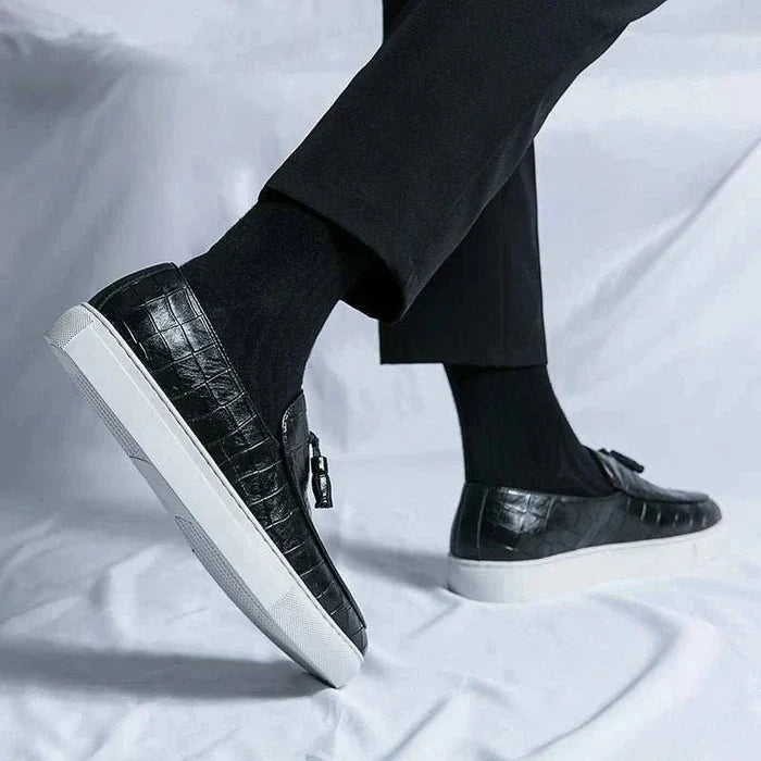 Casual slip-on loafers - AntoniosClothing - Black