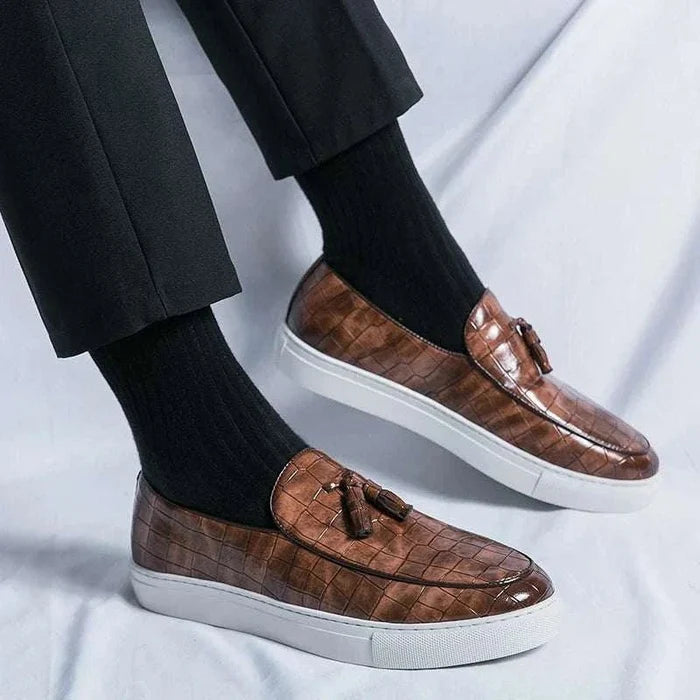 Casual slip-on loafers - AntoniosClothing - Black
