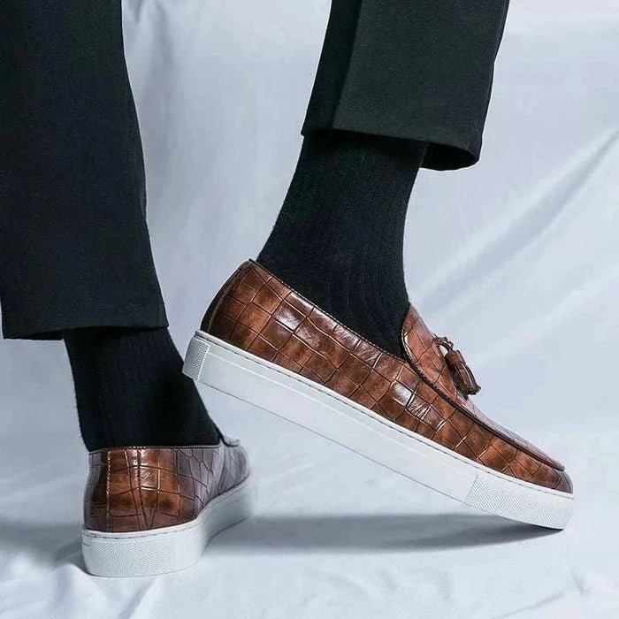 Casual slip-on loafers - AntoniosClothing - Black