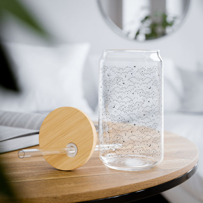 Celestial Bat Sipper Glass 16oz
