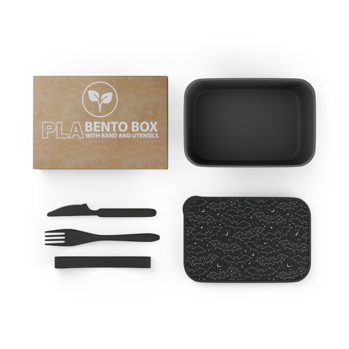 Celestial Bats Bento Box Lunch Container with Utensils