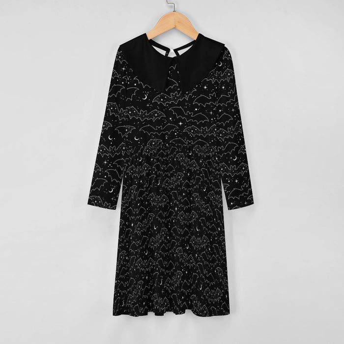 Celestial Bats Collared Dress (Kids) - PRE ORDER