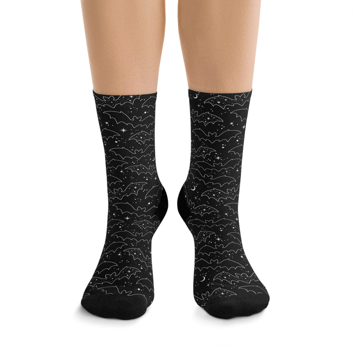 Celestial Bats Recycled Poly Socks (Adults)